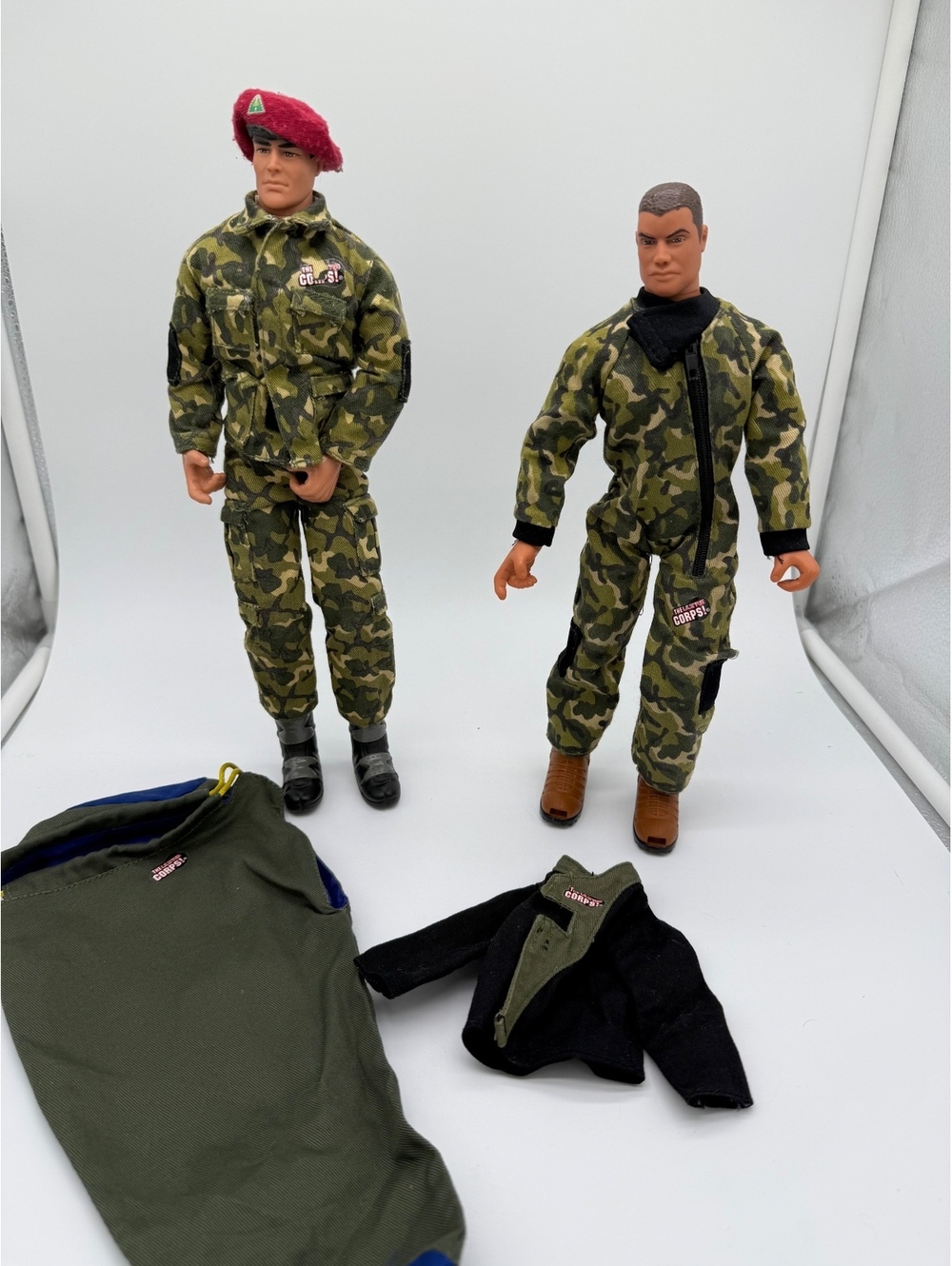 Vintage Lanard The Ultra Corps 12" Action Figures Lot - 1999/2000 Camo & Gear